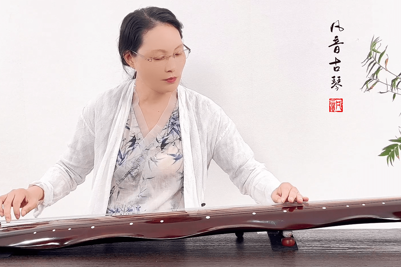 杉木古琴 蕉林听雨 蕉叶式 古琴曲《云水禅心》_古琴_云水_蕉林