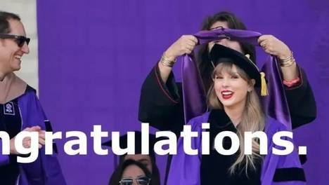 NYU艺术博士Taylor Swift：“不要隐藏你对事物的热情！”
