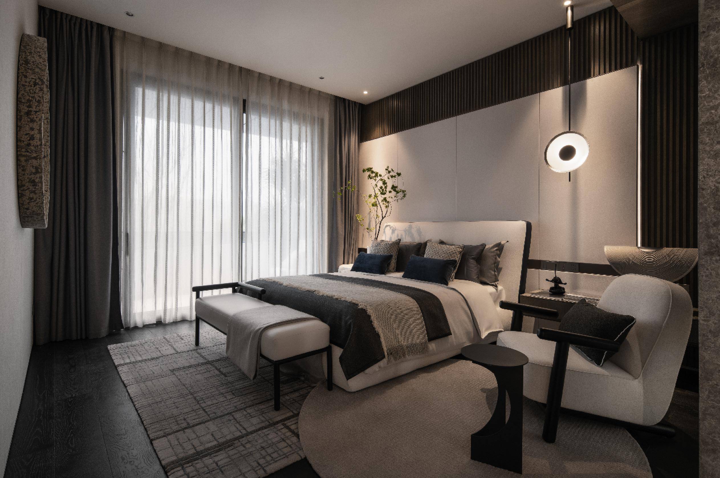 麓悦江城·麓溪半岛260㎡样板间实拍图白天,男主人精心筹备了一场生意