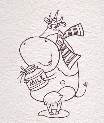 如何画一只可爱的牛宝宝呢奶牛简笔画教程来了