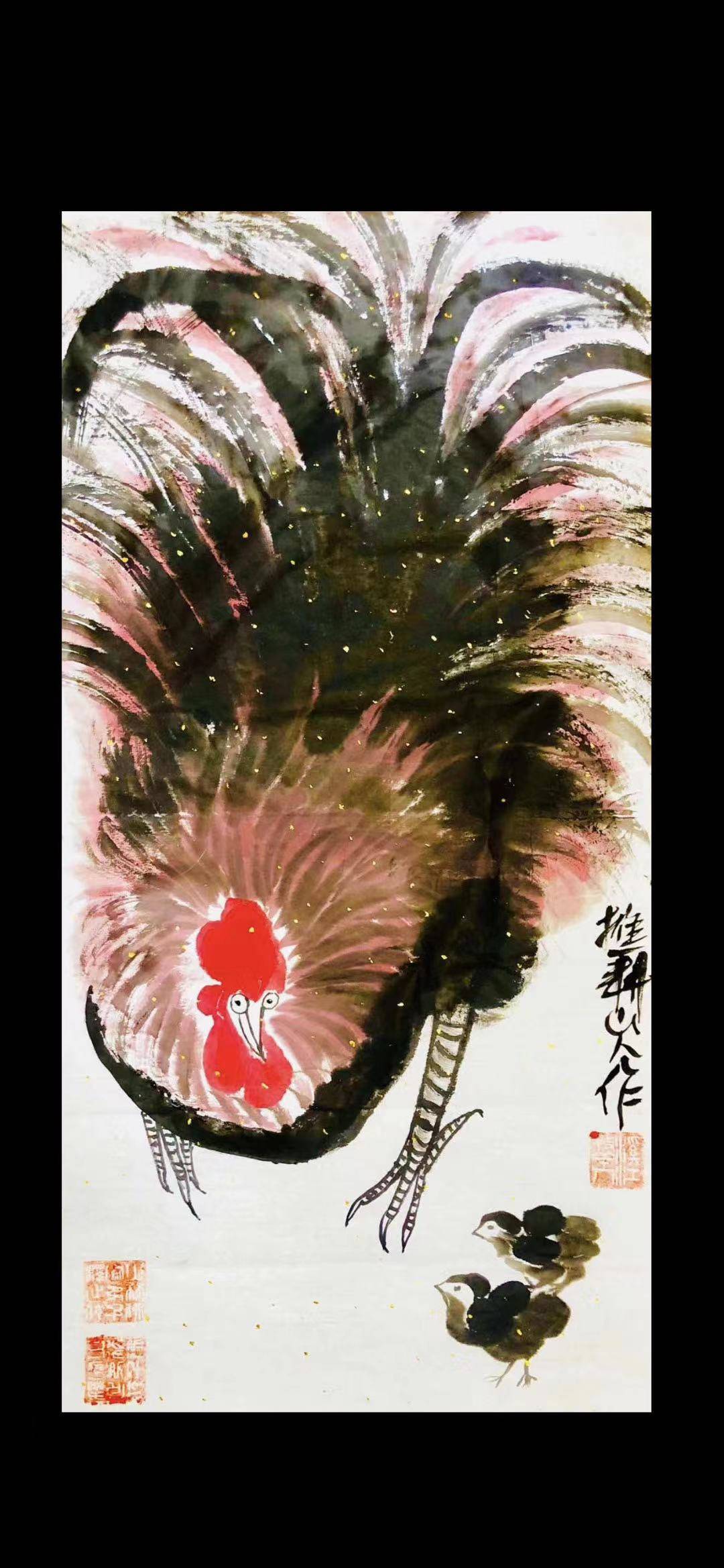 著名国画家,画牛大家,指墨画艺术大家朱祖国作品