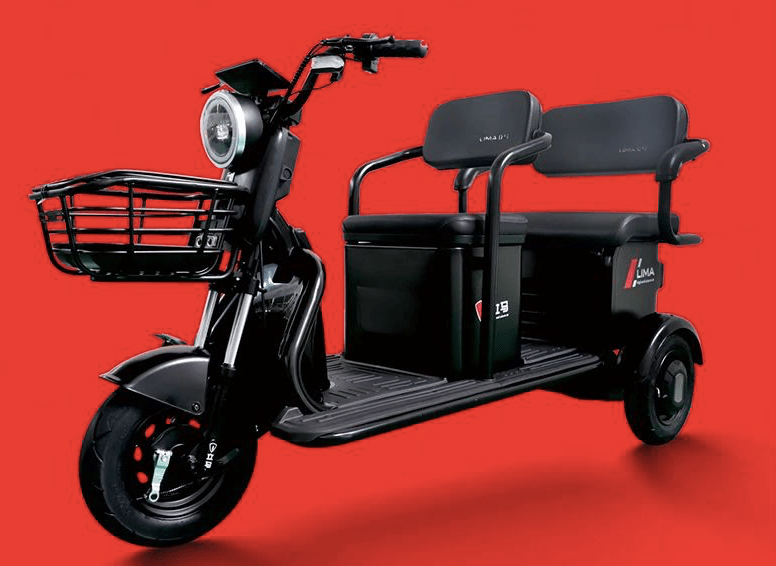 这2款电动三轮车实用性好前后双排座椅能载3人