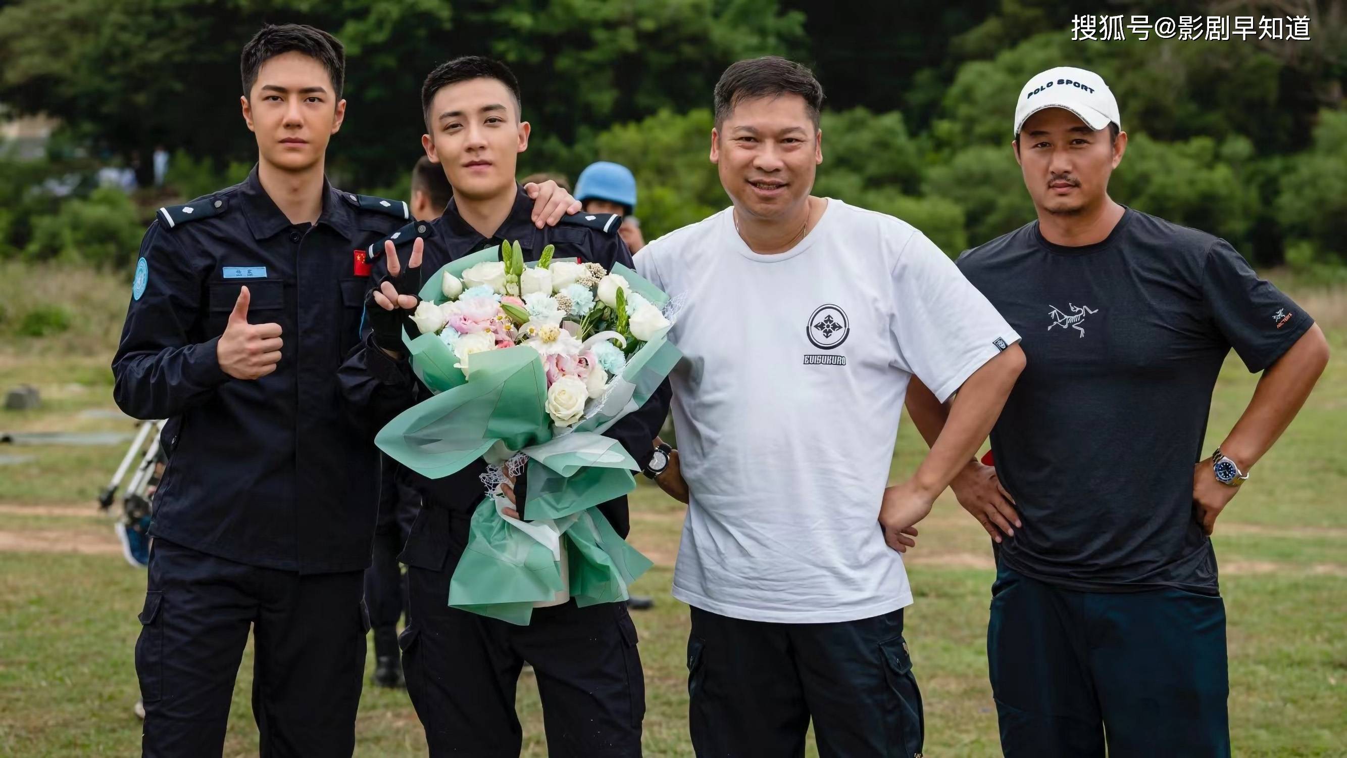 《维和防暴队》黄景瑜王一博杀青照,男四号的状态佳,不输流量