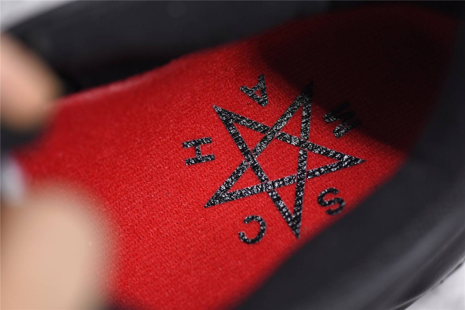 耐克黑红圣水撒旦mschfxlilnasairmax97jesusshoes全掌气垫运动鞋