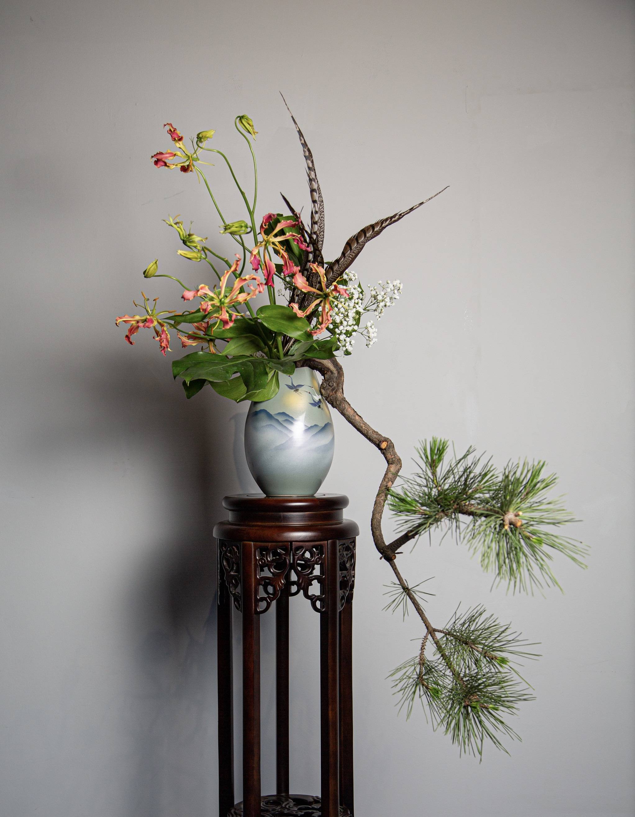 丝路の花语西安小原流花道展圆满落幕