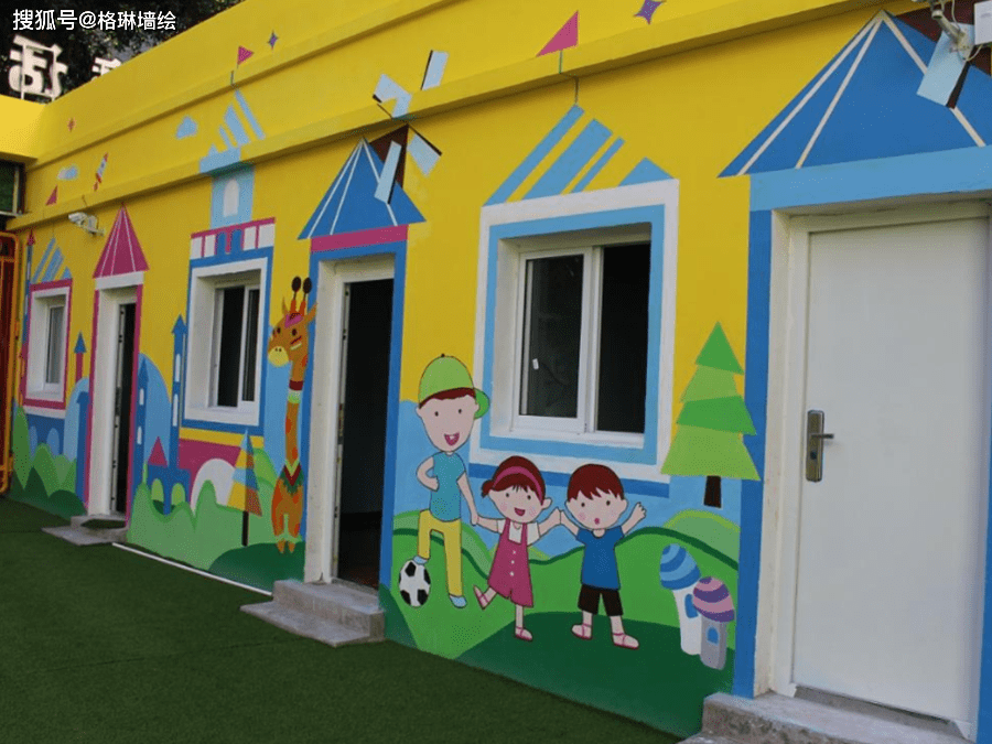 学校装饰为什么喜欢用手绘墙壁画来装饰墙壁