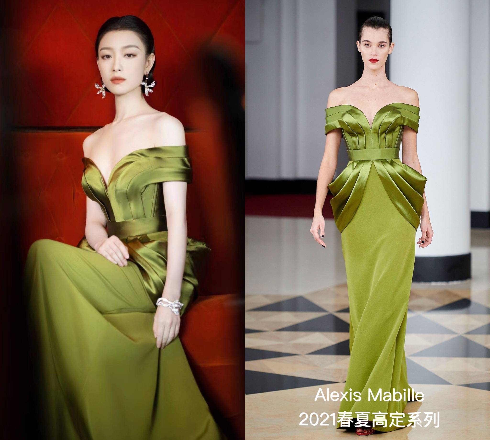 童瑶锁骨性感热依扎美胸如雪拼尽美貌和演技的白玉兰奖红毯艳压程度