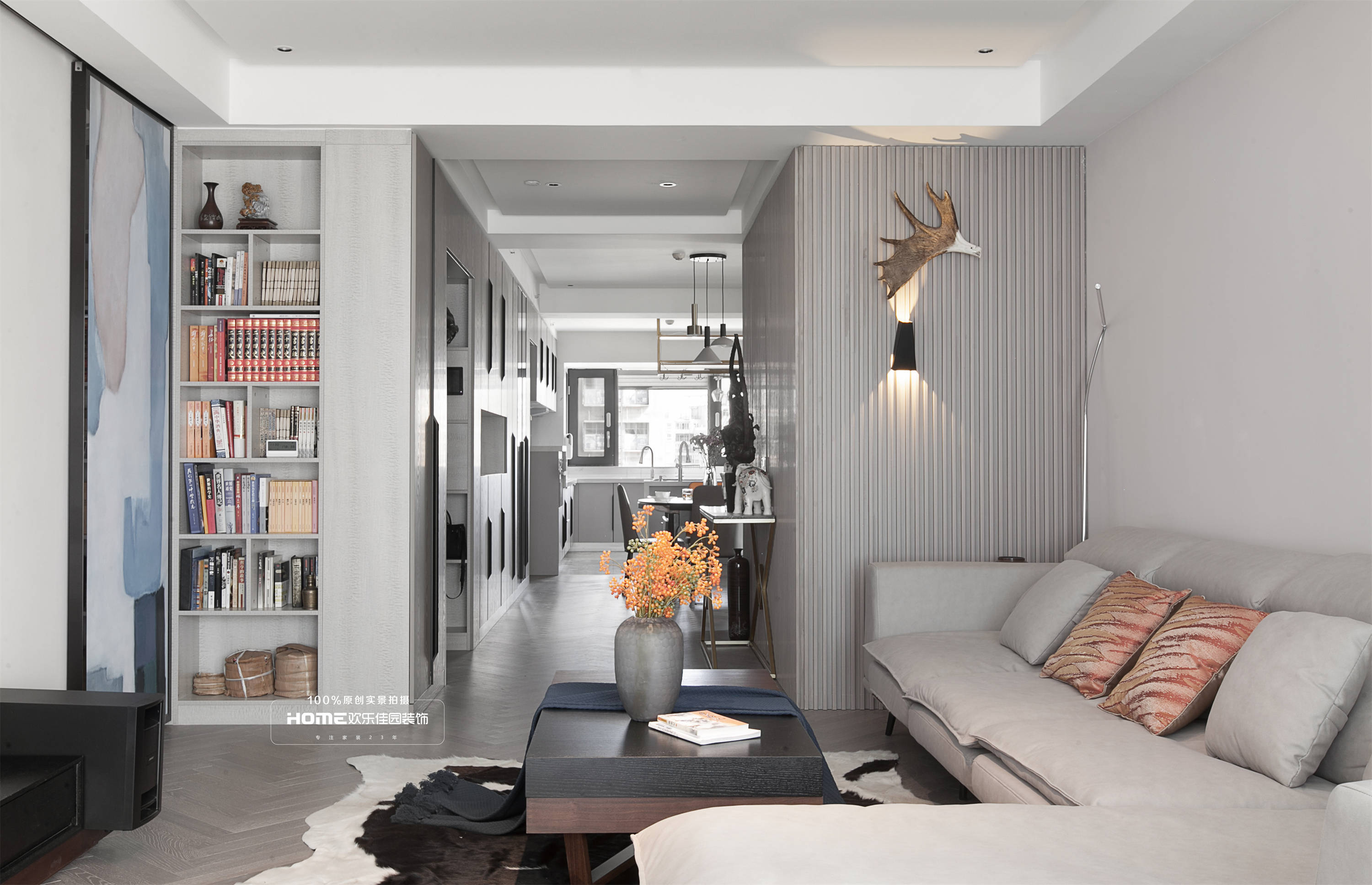 146平现代简约,冷灰色调的独特魅力