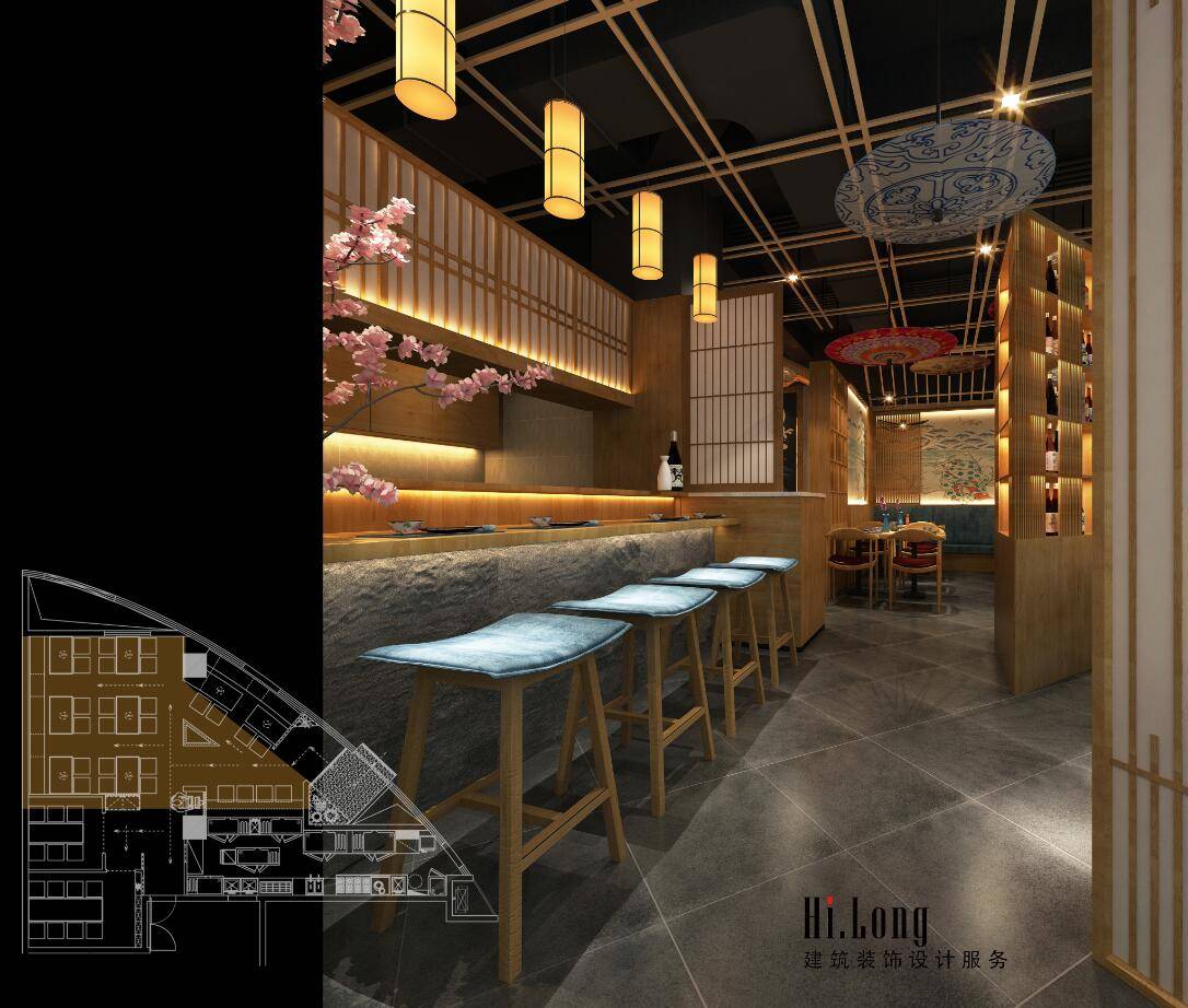 自然之融合——旬料理日料店设计