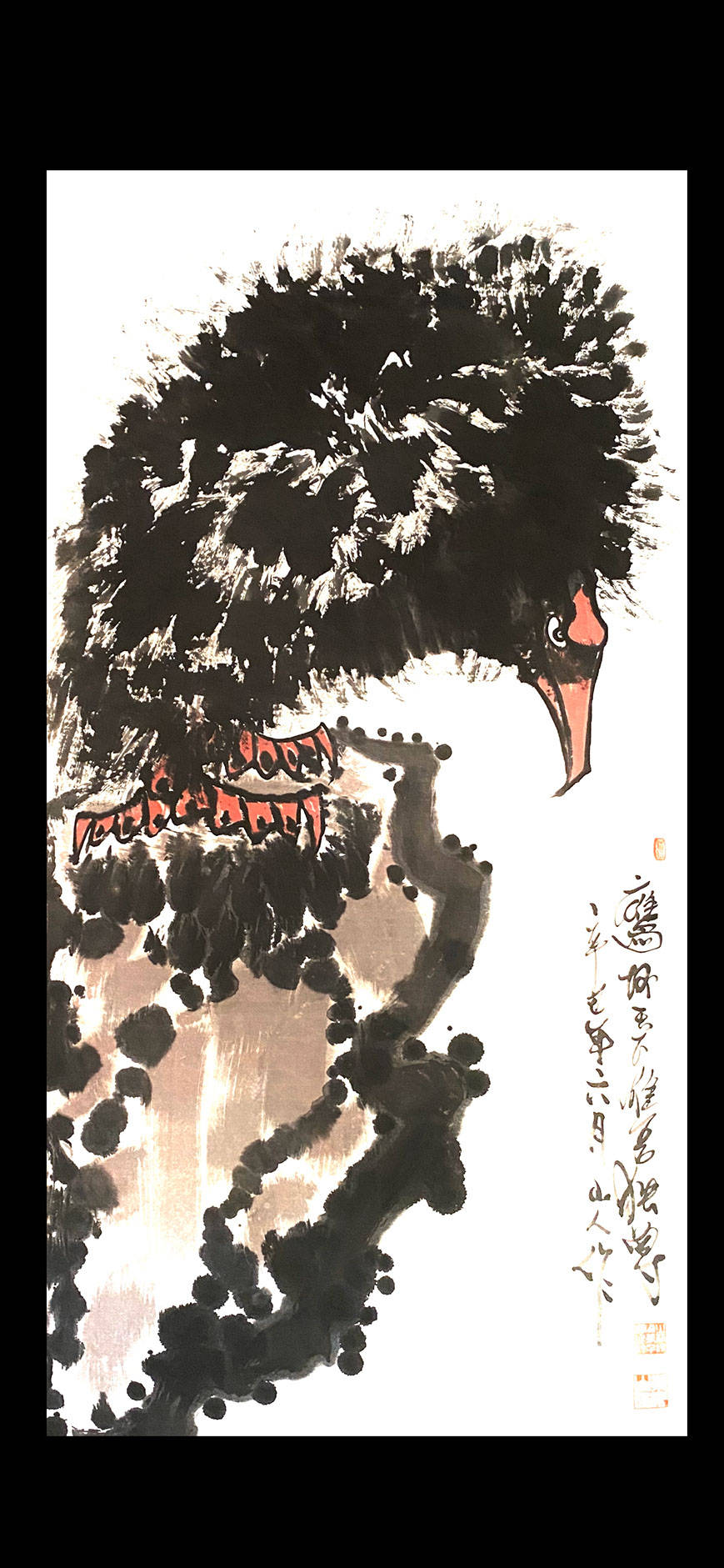 雄鹰展翅欲高飞实力派画家朱祖国画鹰作品欣赏