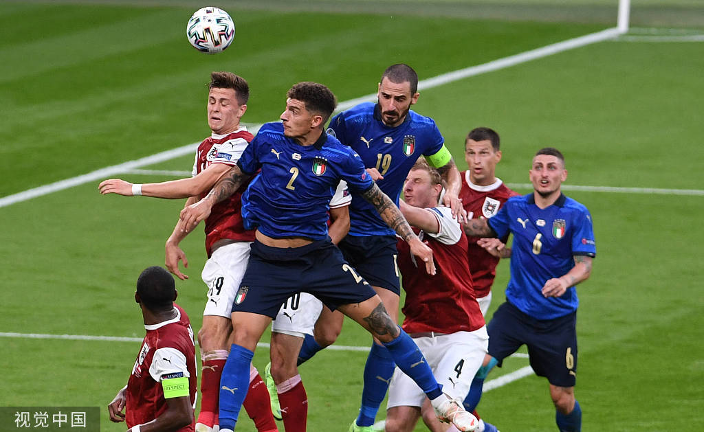 欧洲杯-阿瑙进球被吹 意大利暂0-0奥地利进加时_禁区