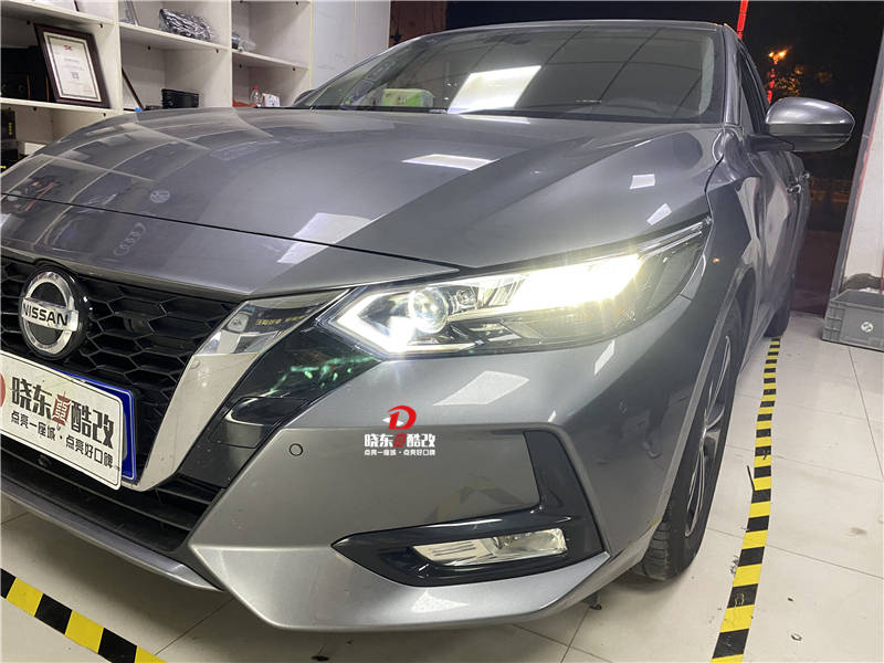 苏州常熟21款14代轩逸改装led激光大灯车灯升级不影响年审不动线路