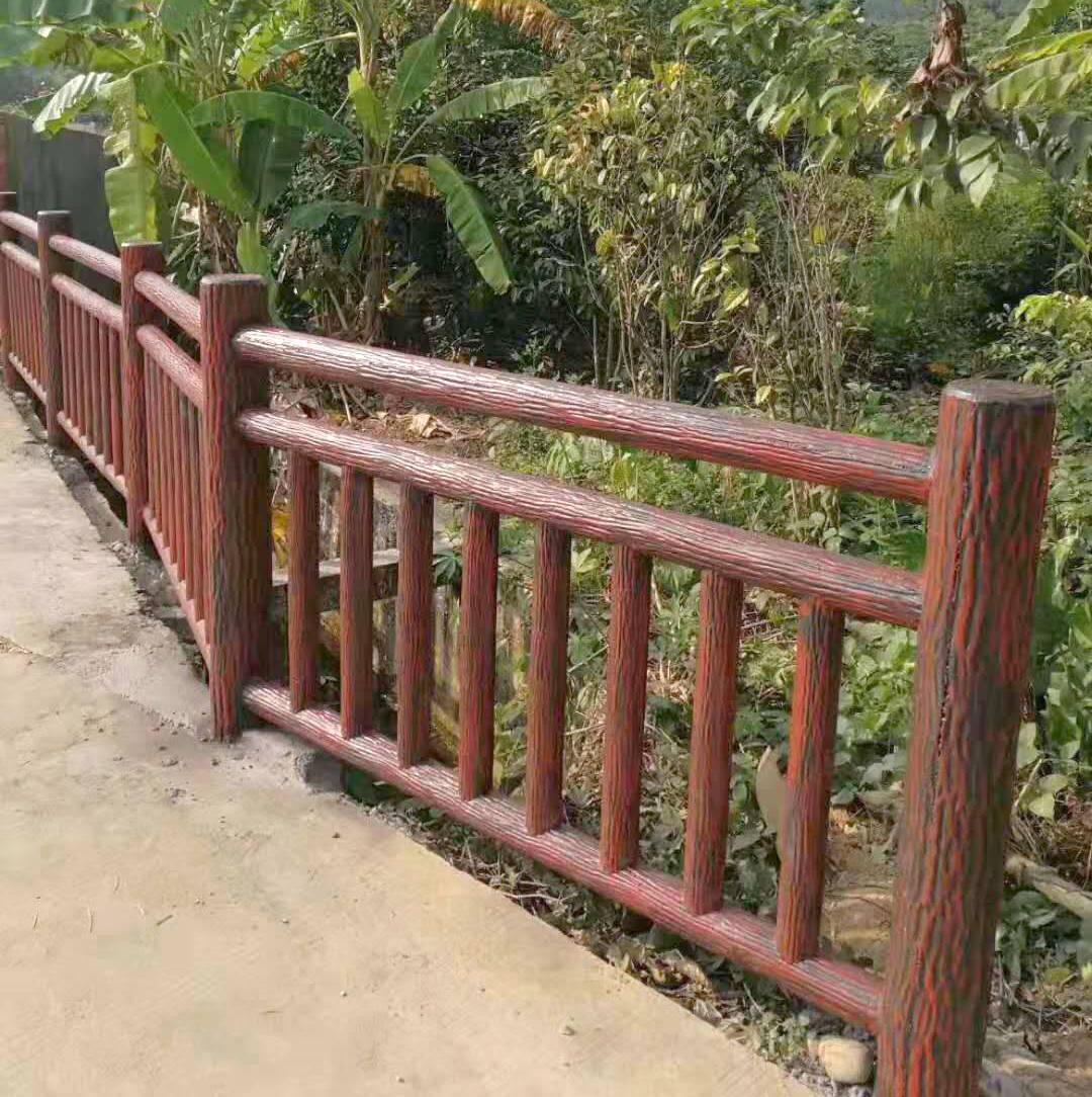 水泥向新农村建设 河道 旅游景区 公园广场"进军"仿木栏杆制作_树皮