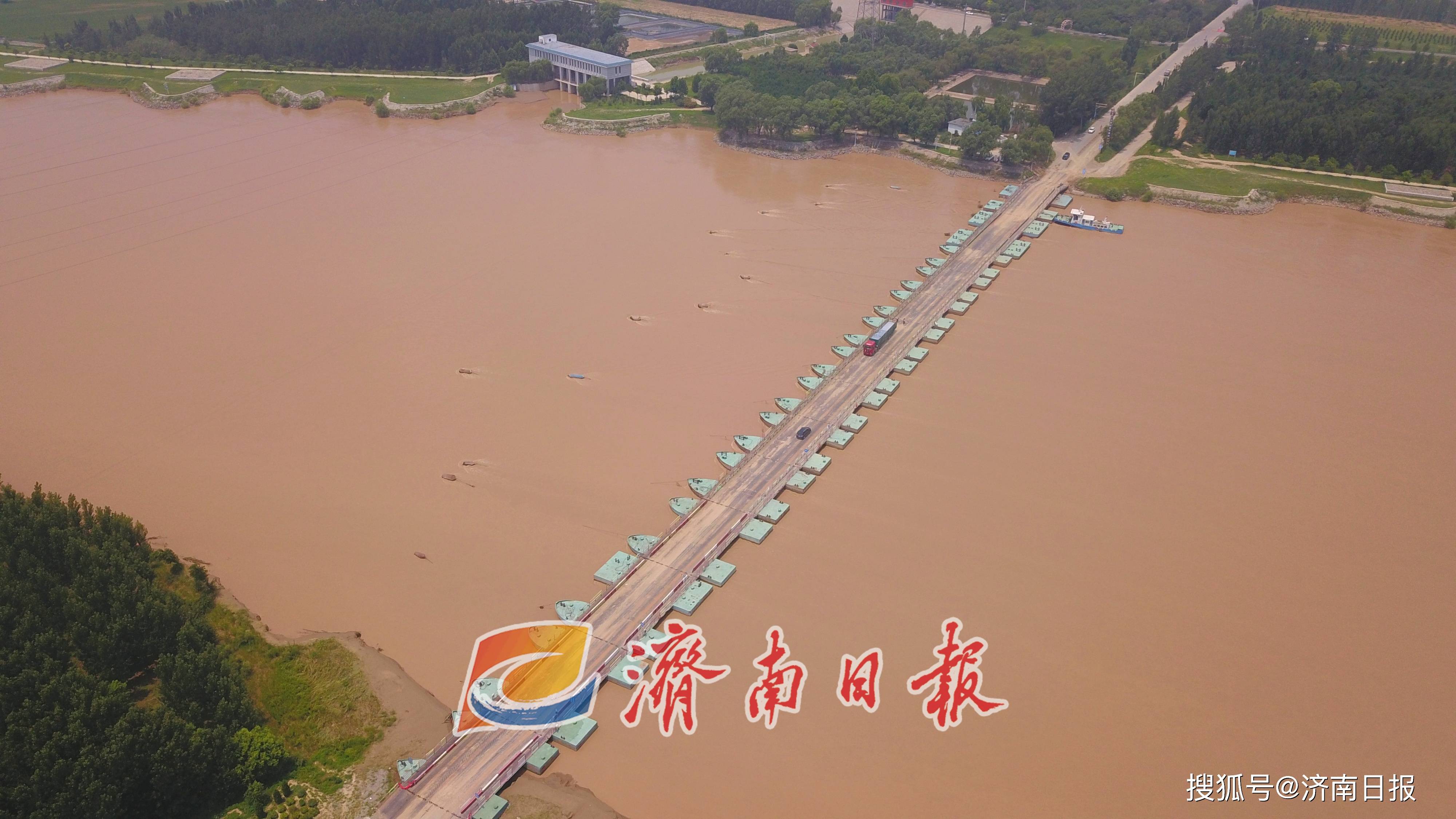 济南东郊黄河浮桥恢复通行