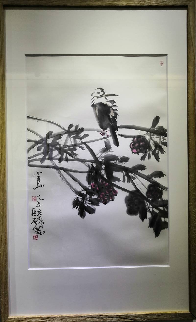 笔意传情墨语怡夏巨石中国画作品亮相西安美道艺术馆