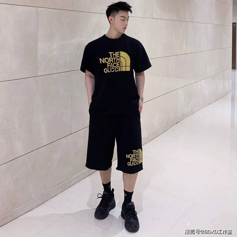 Gucci|Gucci & TNF聯名款短袖T恤