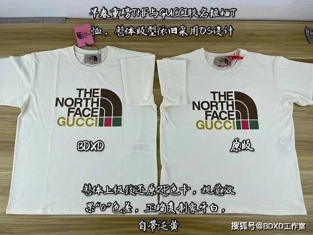 Gucci|Gucci & TNF聯名款短袖T恤