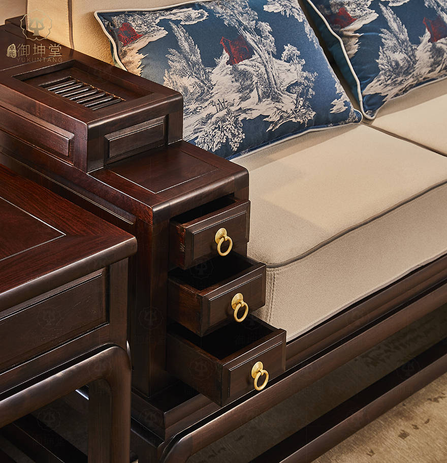 新中式忆江南沙发一套可以窝在诗情画意里的红木沙发