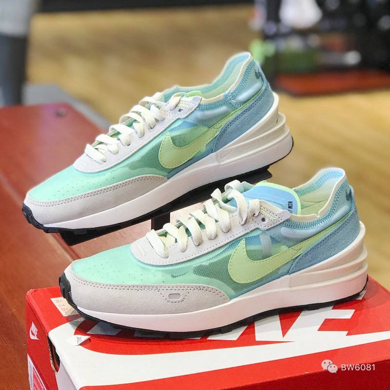 Wmns|耐克Nike Wmns Waffle One＂Scream Green＂华夫一代网纱运动慢跑鞋 DC2533-401