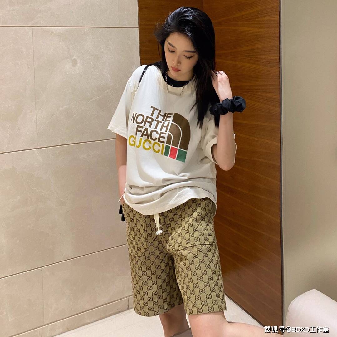 Gucci|Gucci & TNF聯名款短袖T恤