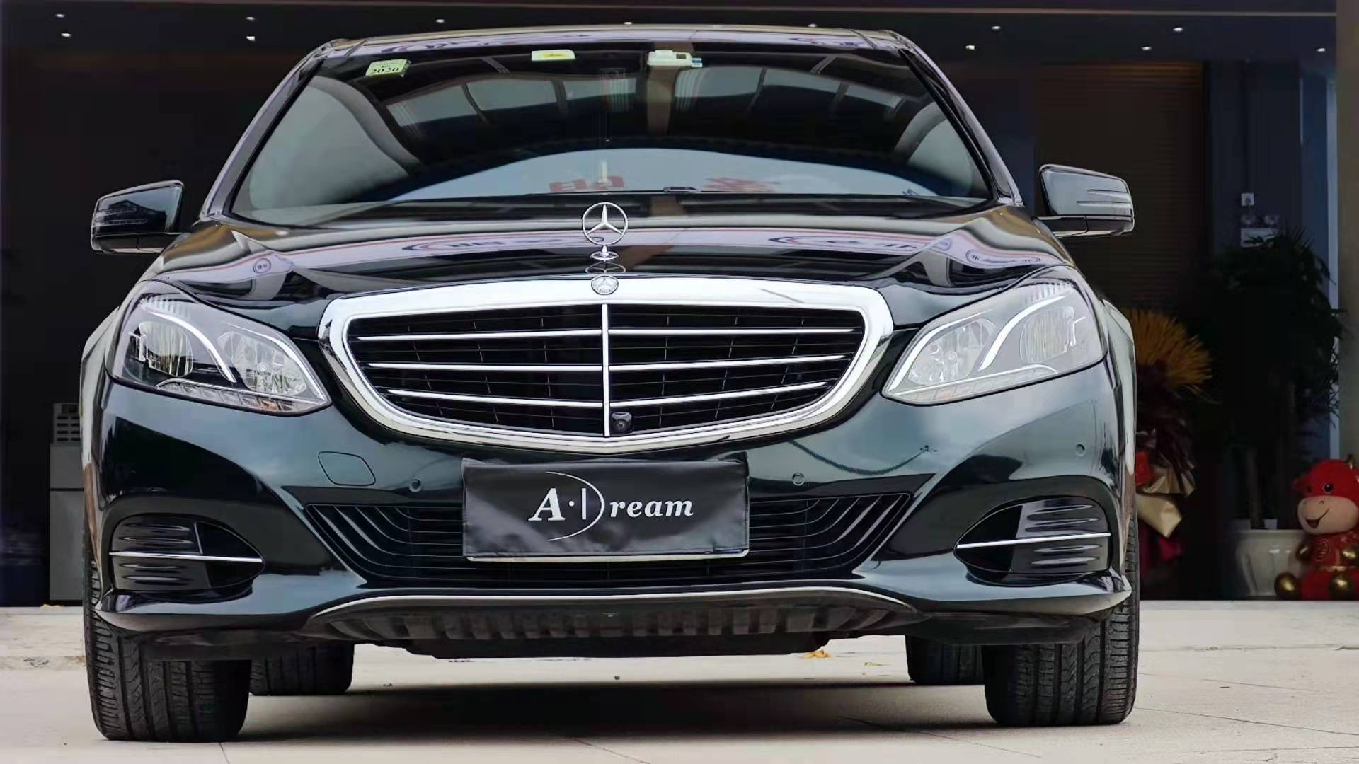 阿呆车服漆面改色膜奔驰e260金属墨绿