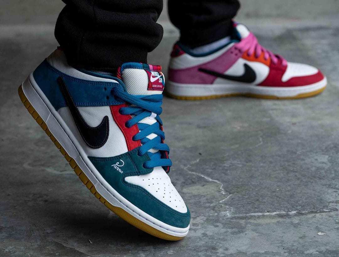 Low&quot|Parra x Nike SB Dunk Low＂Multi-Color 2021＂低帮运动滑板板鞋 DH7695-100?