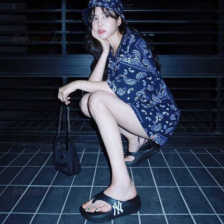 美国|NY美国榄球纽约洋基队限定 x MLB Flip Flop Sandals人字拖厚底松糕人字拖鞋