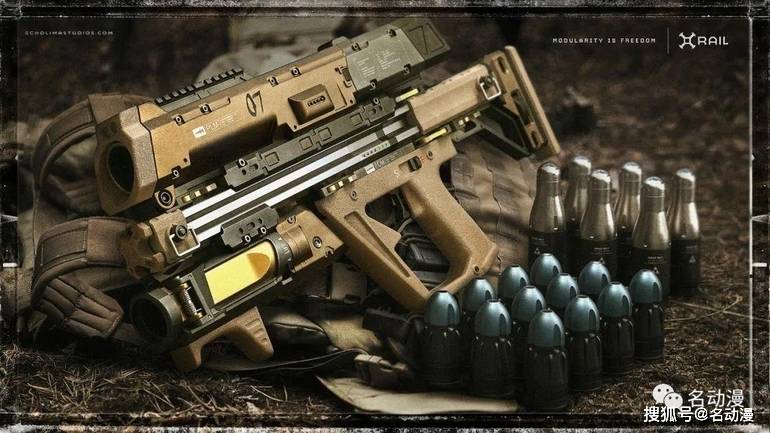 美国工作室echo lima绘画作品欣赏_枪支