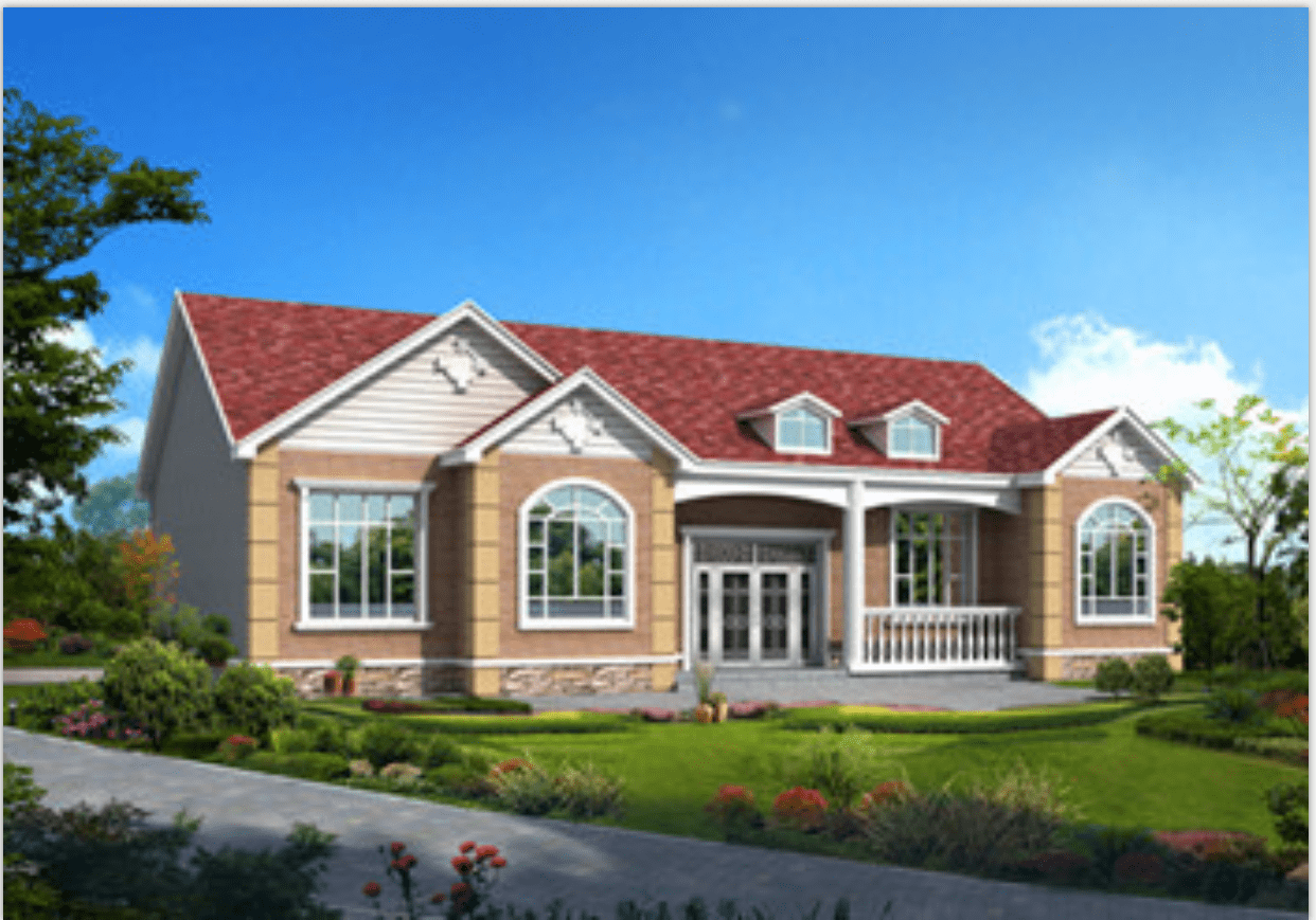 如今的一层农村自建别墅带阁楼,无论是在外观上还是在室内布局上,都