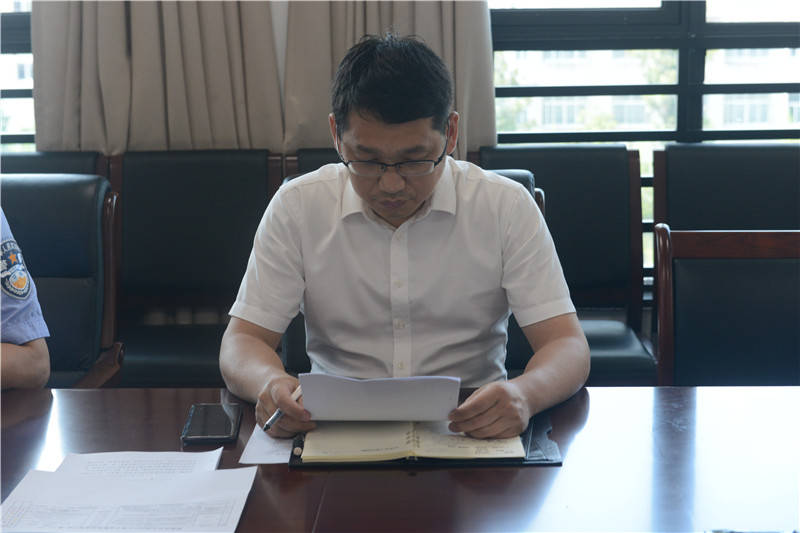 唐骏同志调研桃源刑侦工作