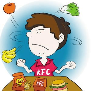 1,不健康的饮食习惯:很多小孩不爱吃五谷杂粮,对一些垃圾食品情有独钟