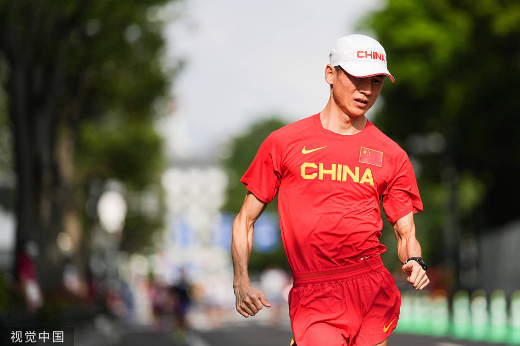 高清图奥运会男子20公里竞走决赛王凯华领衔