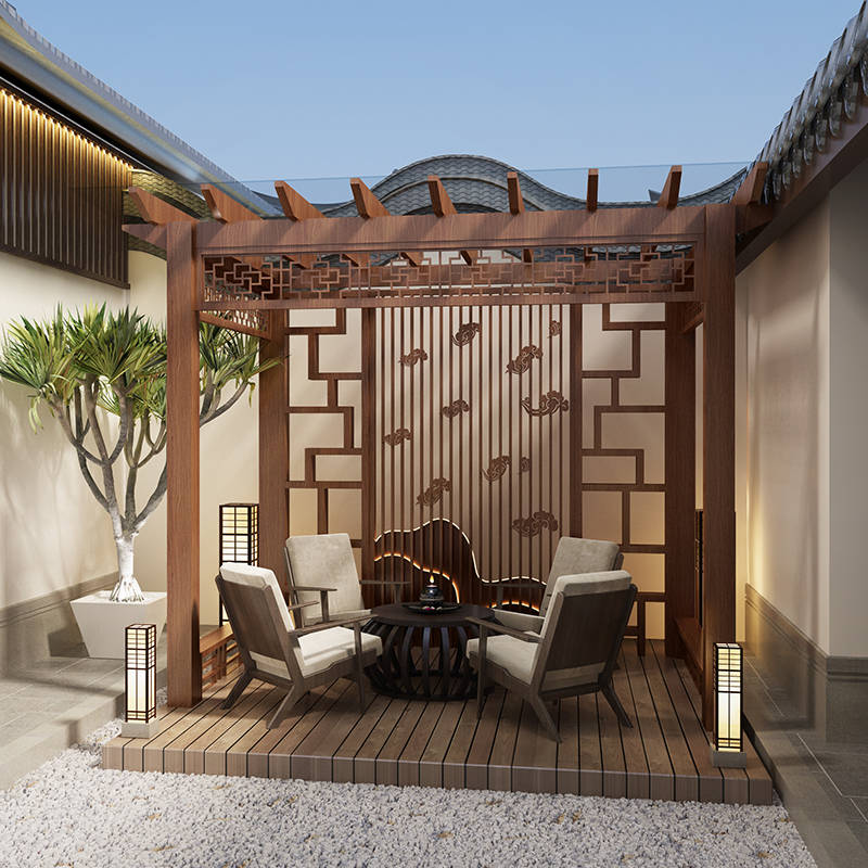 颜值与实用性俱佳的铝合金葡萄架,简直是别墅园林景观的不二之选