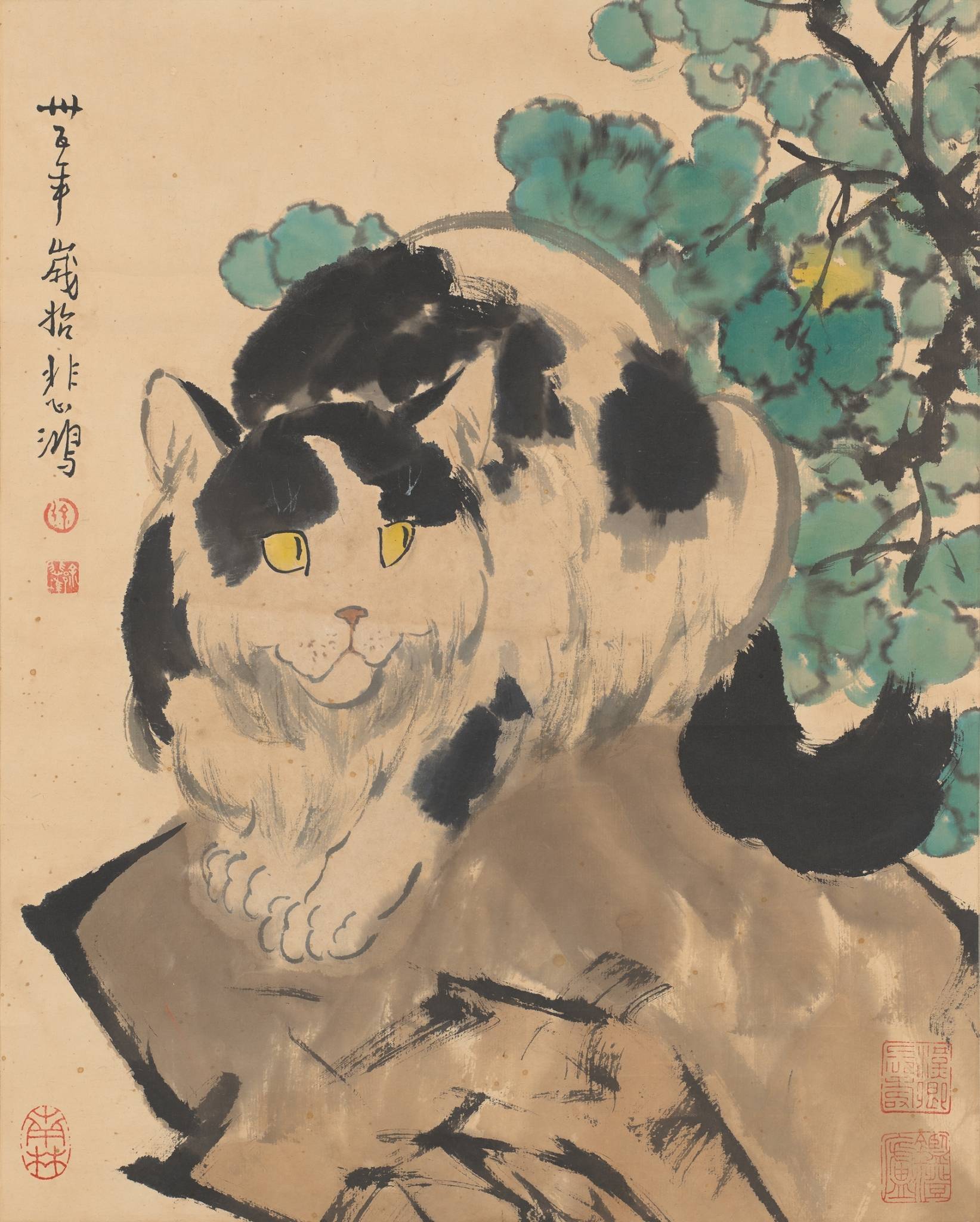 寂寞與誰語——徐悲鴻筆下的毛孩子｜台灣晶美術館_搜狐网