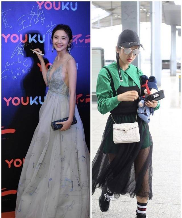 短裙|唐艺昕挺懂搭配，一条裙子上身清凉下身保守，不是一般人能驾驭的