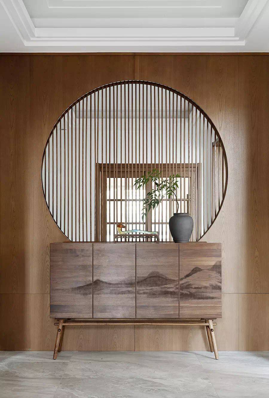 现代材质与中式元素的结合,太美了