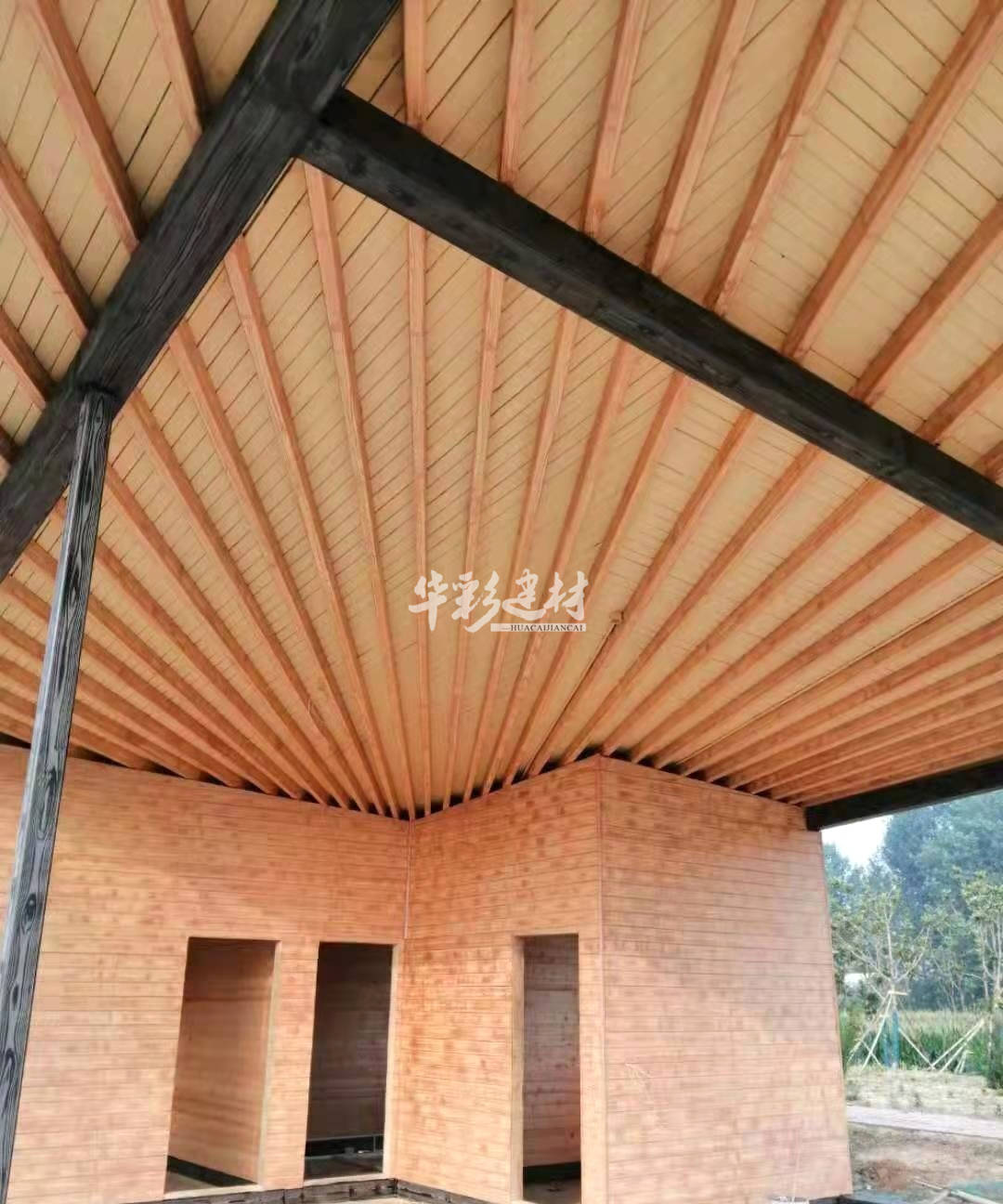 河南濮阳外墙仿木纹漆施工效果图-搜狐大视野-搜狐新闻