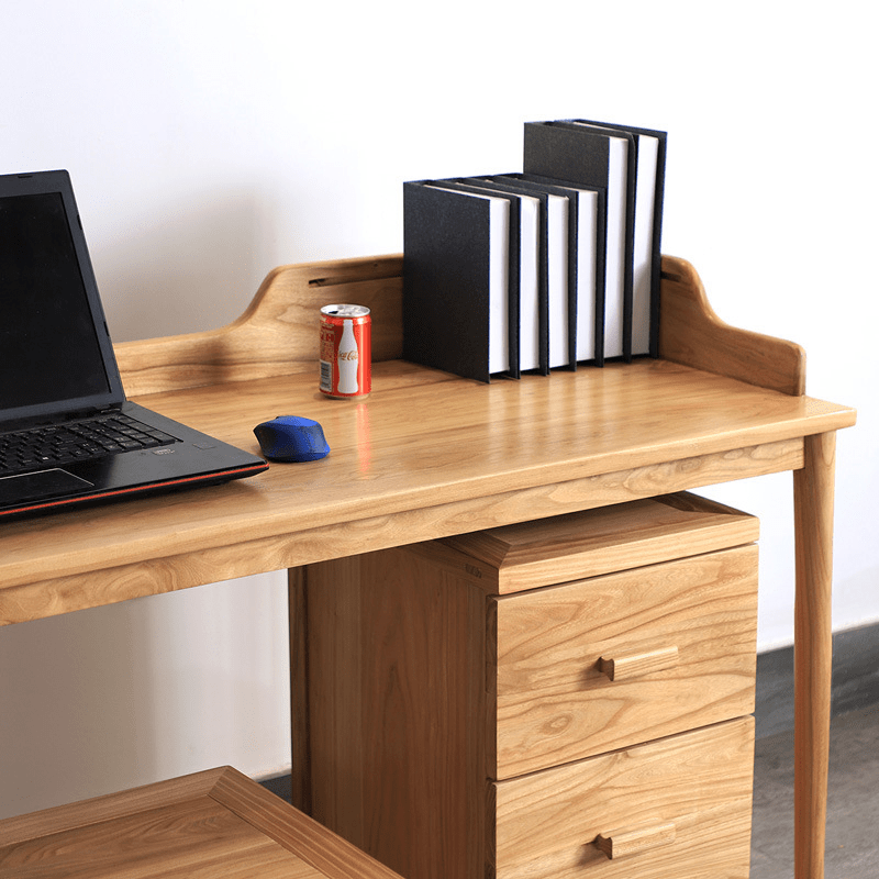 定制实木办公桌超大储蓄空间