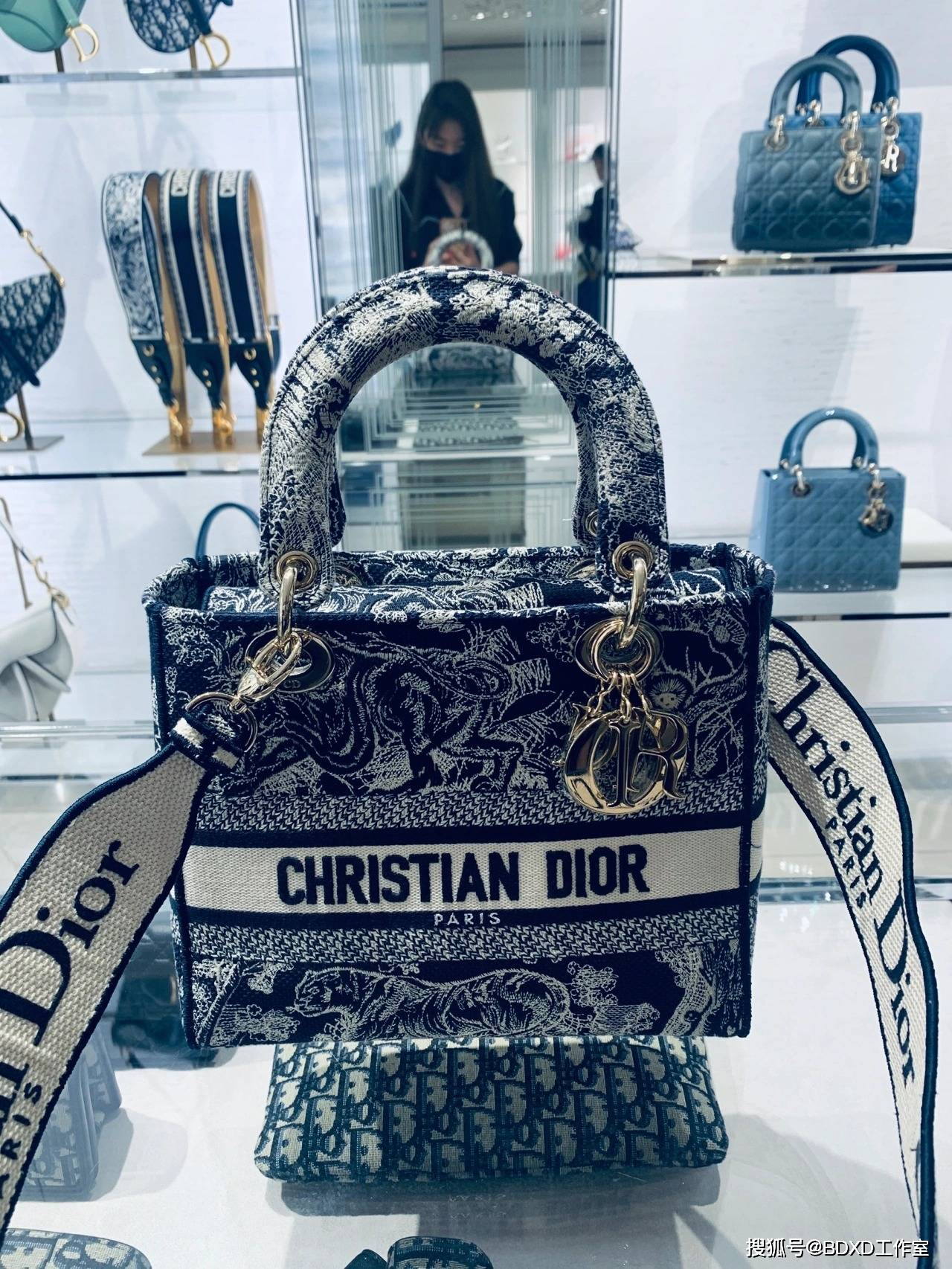 刺绣|Dior2021新款Lady D-Lite印花刺绣包