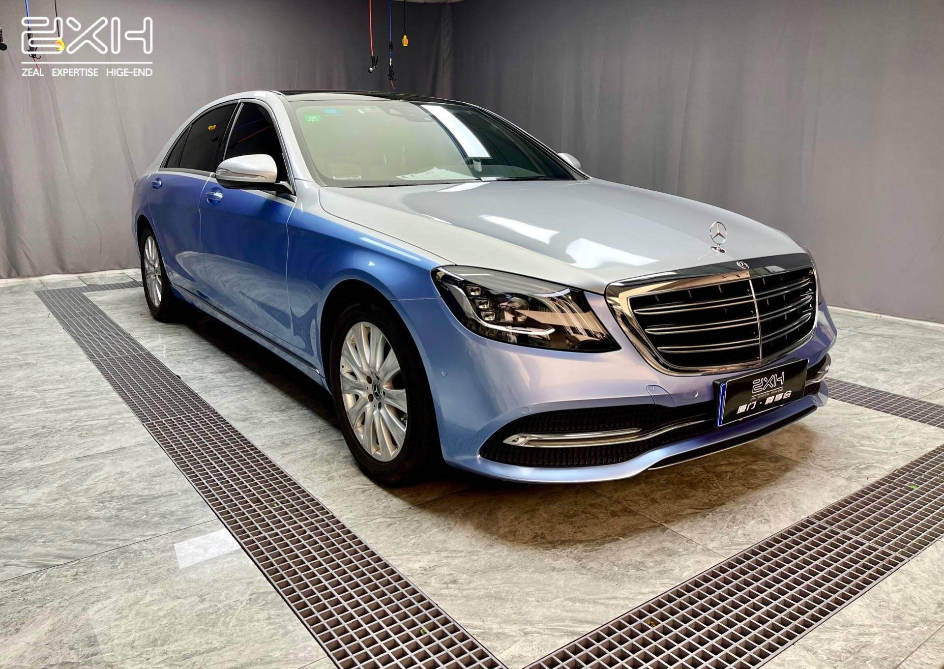 厦门尊享会奔驰s320l贴改色膜案例分享