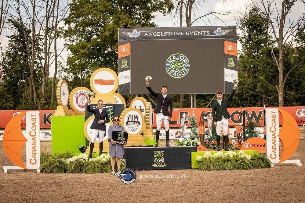 丹尼尔布鲁曼登多伦多五星级160米大奖赛冠军台