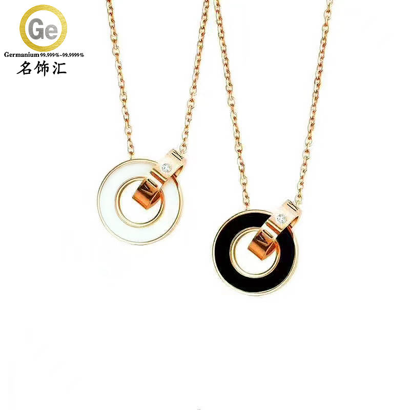 锁骨|钛钢项链 韩版潮流性感小蛮腰 四叶?锁骨项链饰品