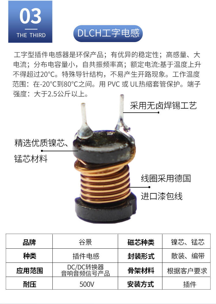 鐵硅鋁工字電感|國內插座領導品牌