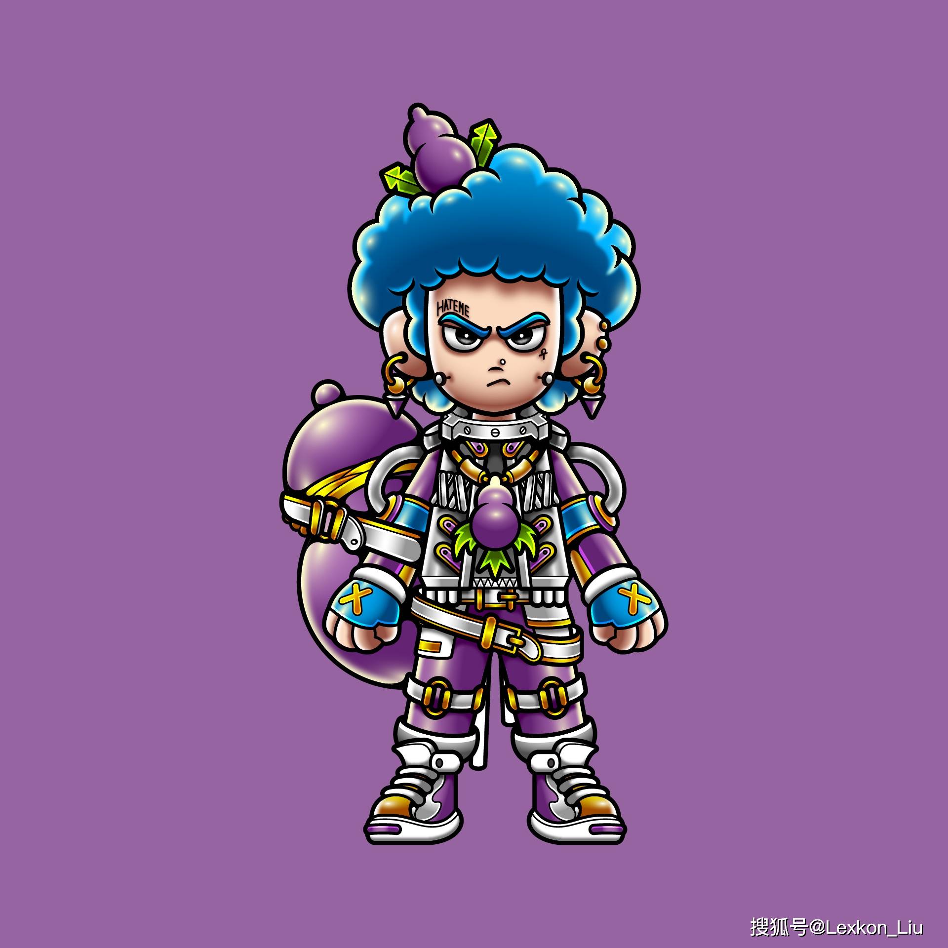 1/ 12 lexkon_liu | 葫芦娃 | 插画 | 设计 | 图形创意 | 潮流 | 卡通