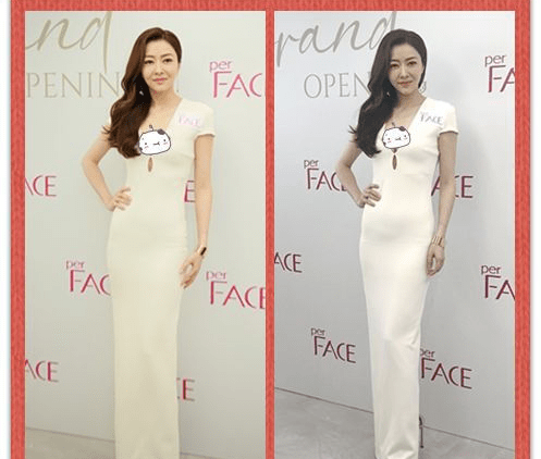 设计 熊黛林身穿拖地的长裙,大长腿藏不住,释放性感魅力