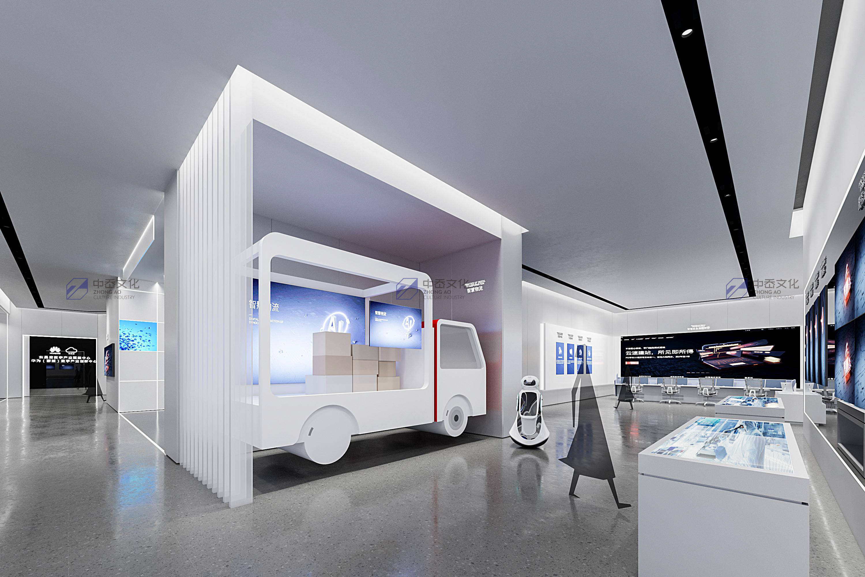 聊城华为创新中心展厅设计中岙文化