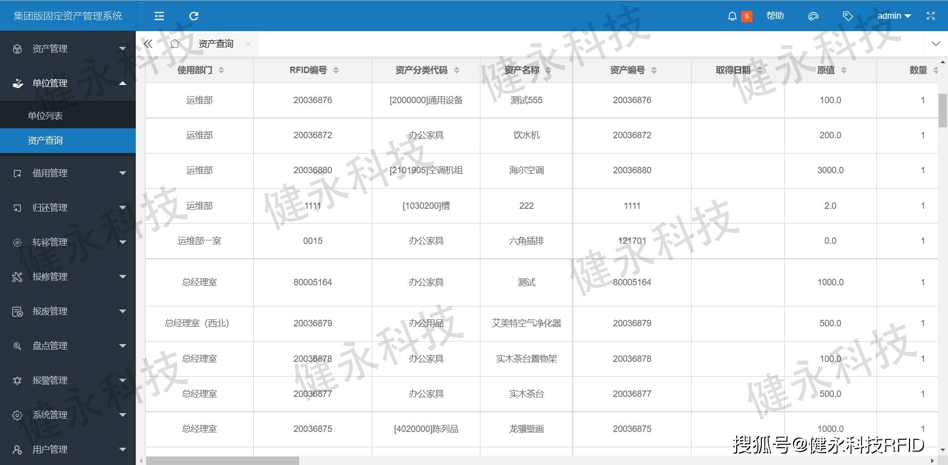 武警固定資產管理系統使用案例