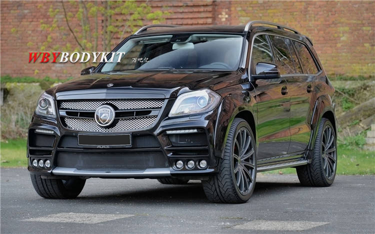奔驰gl级x166gl350gl400gl500改装art宽体大包围前杠后杠轮眉
