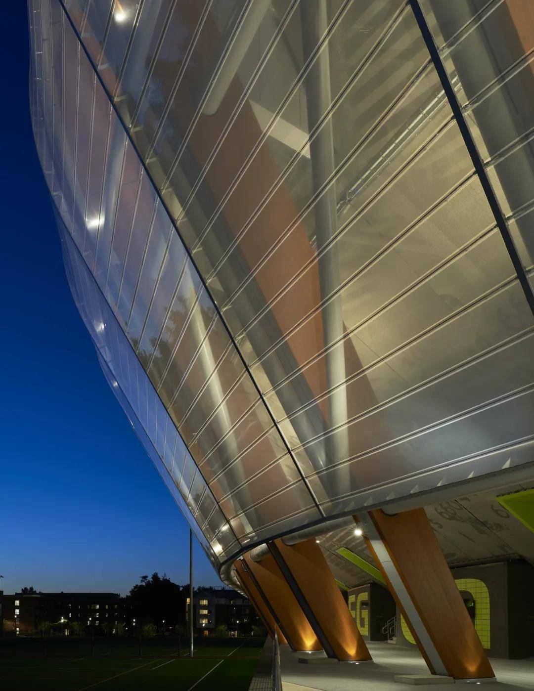 etfe膜结构丨俄勒冈大学田径场