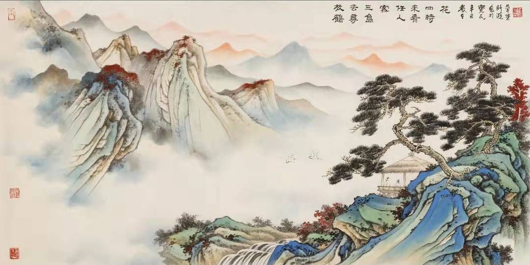 当代著名画家梁宝民二件书画作品中国嘉德第33期专场再次成功拍卖